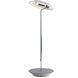 Royyo 17.4 inch 11.00 watt Chrome with Oxford Felt Desk Lamp Portable Light
